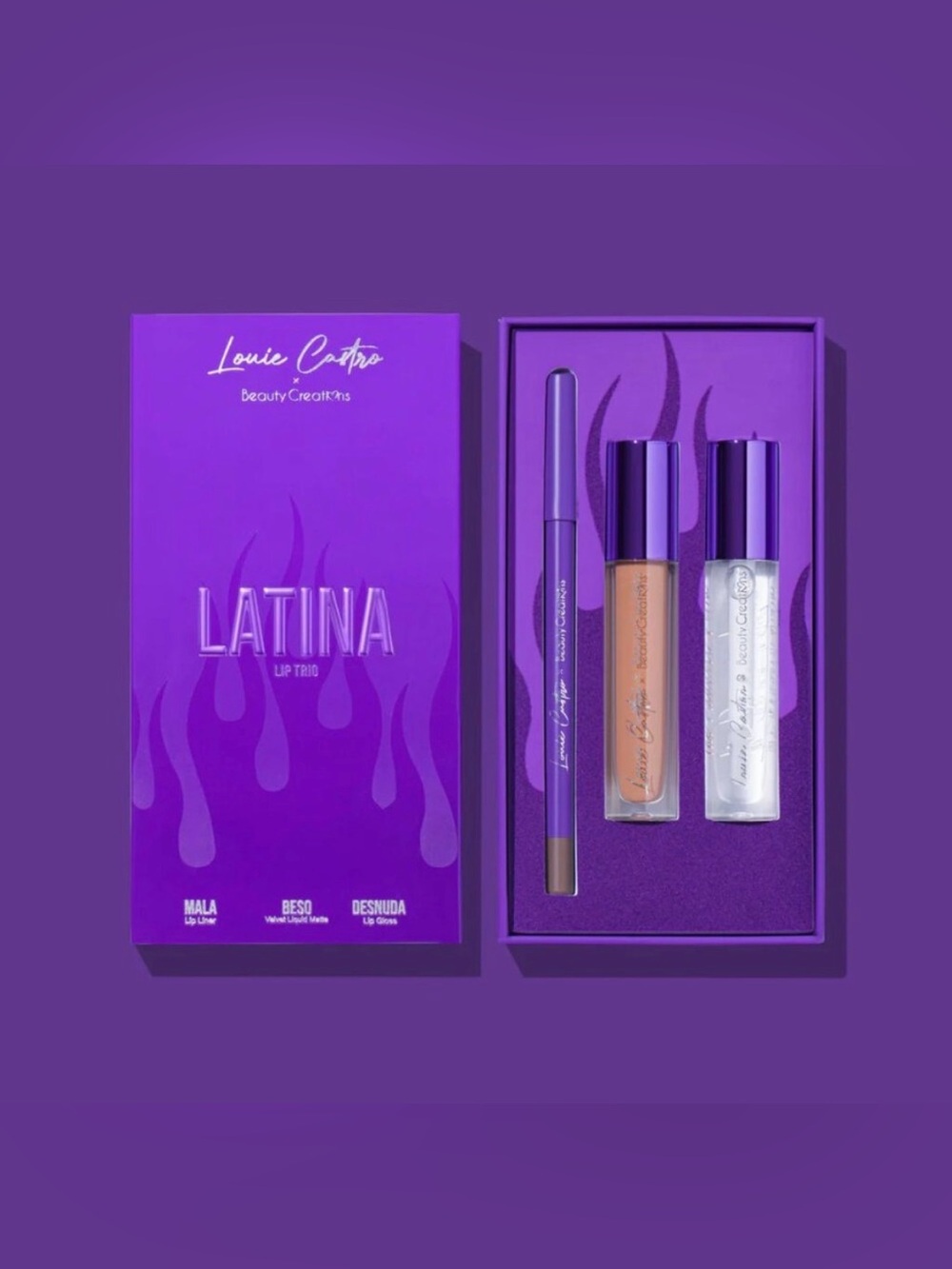 Latina Lip Trio – Nude & Clear (3-Piece Lip Liner Set)